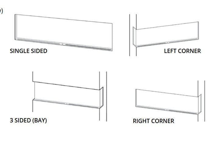 Modern Flames 56" Landscape Pro Multi-Sided Built-In (11.5" Deep - 56" X 16" Viewing)