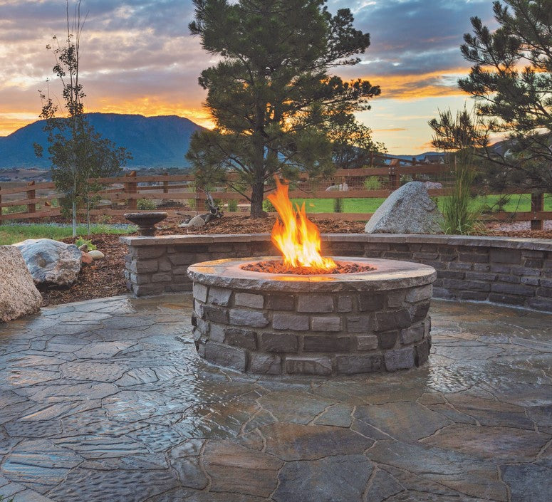 Warming Trends Circular Fire Pit / Ready to Finish Kit Round - Free Cover