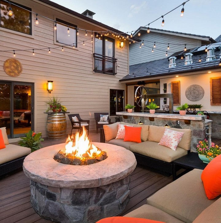 Warming Trends Circular Fire Pit / Ready to Finish Kit Round - Free Cover