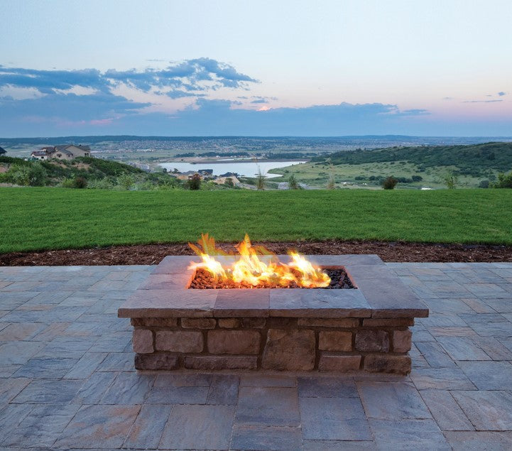 Warming Trends Square Fire Pit / Ready to Finish Kit - Free Cover
