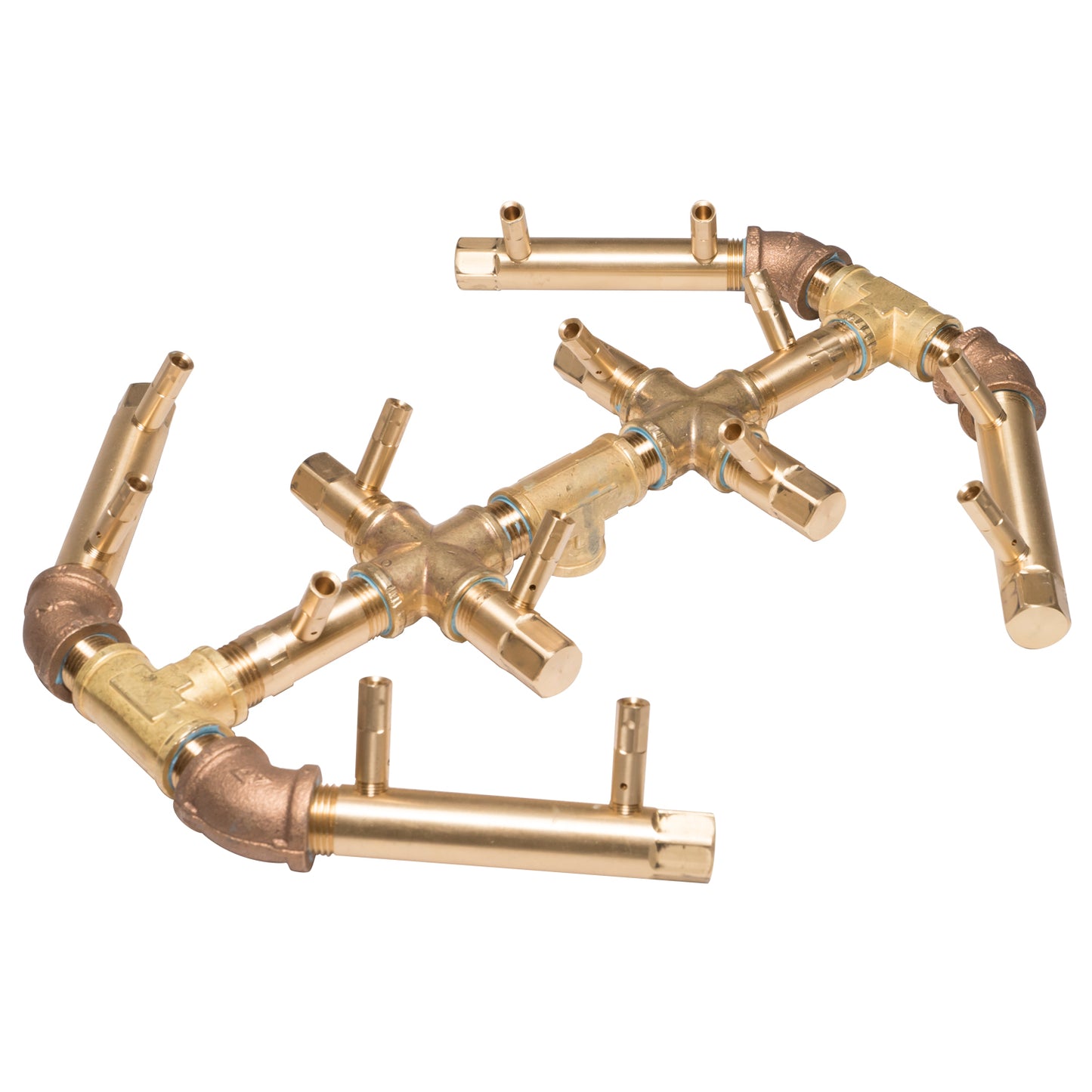 Warming Trends Crossfire 140K BTU 12.5" x 14.5" Octagonal Brass Burner