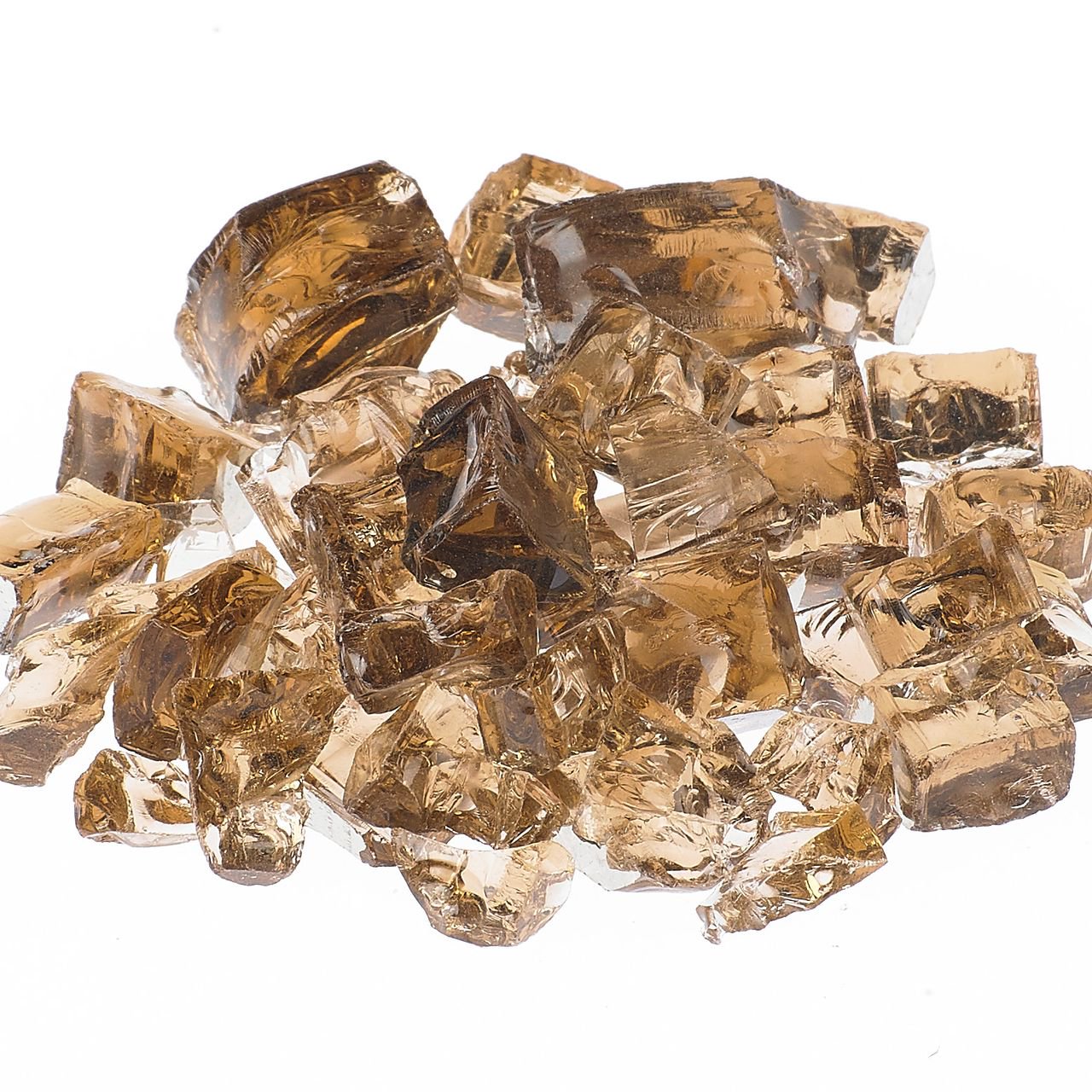 Modern Flames Terra Copper 1/2" Reflective Fireglass (10 Lb Jug - Athena Brand)