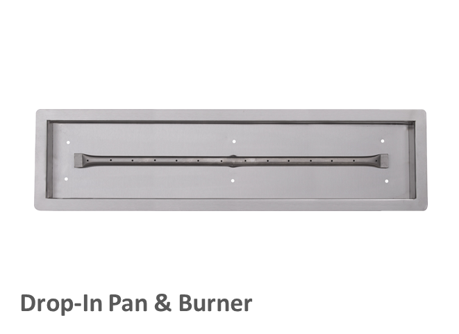 The Outdoor Plus 120" x 36" x 15" Ready-to-Finish Coronado Gas Fire Pit Kit - The Fire Pit Collection