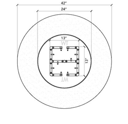 Warming Trends Circular Fire Pit / Ready to Finish Kit Round - Free Cover