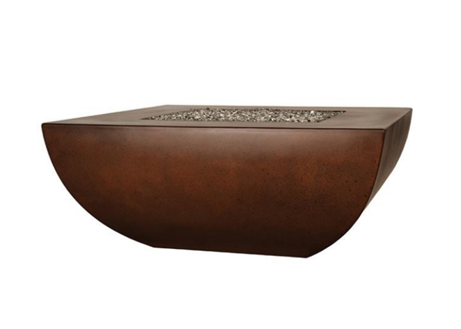 Legacy Square Fire Pit with Electronic Ignition - Free Cover by Fire by Design