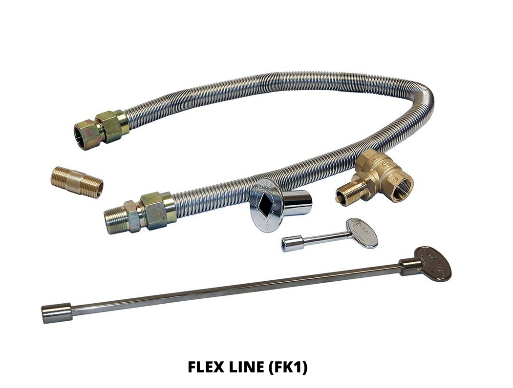 Warming Trends Crossfire 90K BTU 18" Linear Brass Burner + 20" x 6" Plate