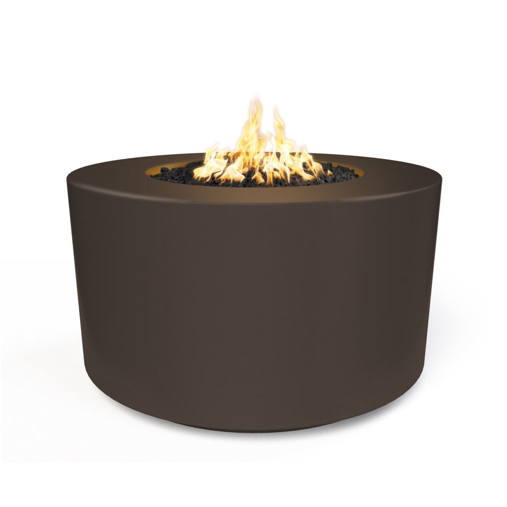 The Outdoor Plus 42" Florence Concrete Fire Pit - 24" Tall + Free Cover