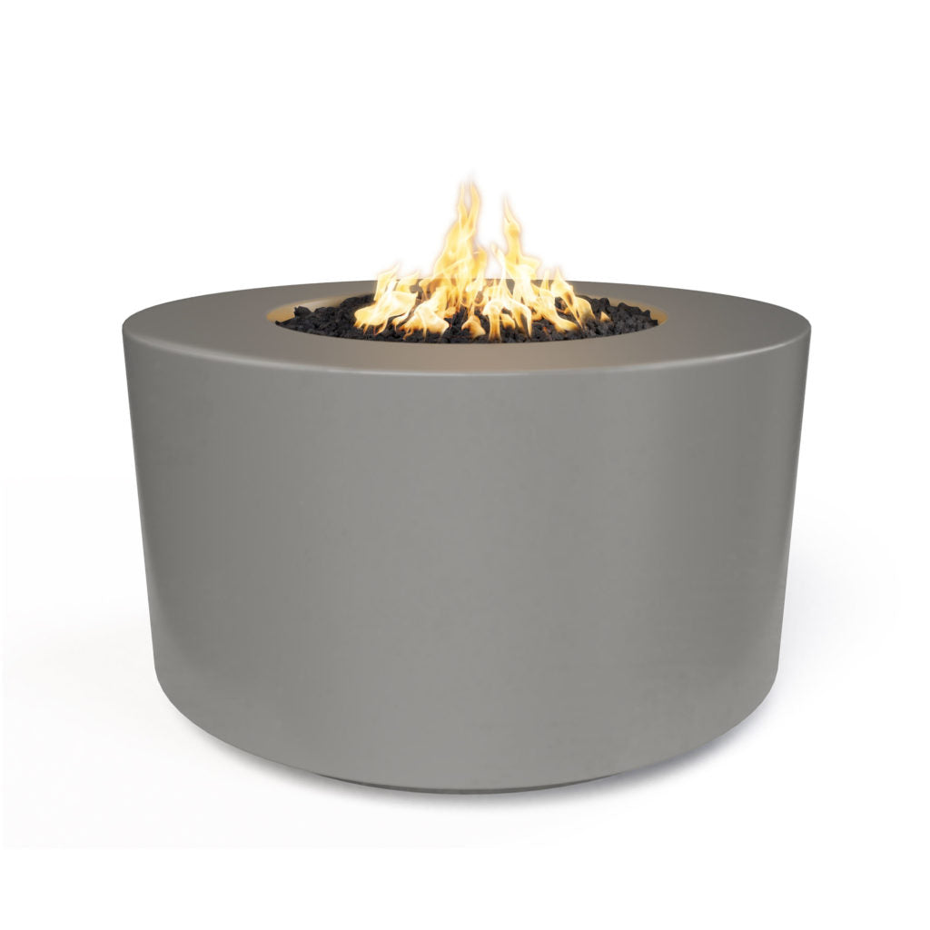 The Outdoor Plus 42" Florence Concrete Fire Pit - 24" Tall + Free Cover