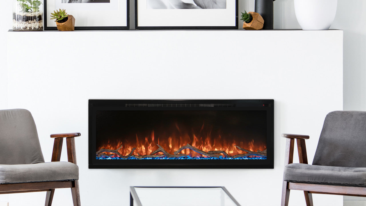 Modern Flames 100" Spectrum Slimline Wall Mount/ Recessed (4" deep - 96" x 12" viewing)