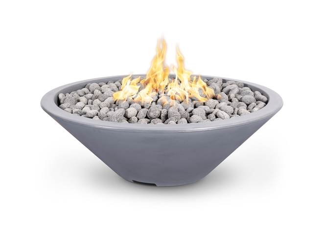 The Outdoor Plus Cazo Concrete Fire Pit / No Ledge + Free Cover - The Fire Pit Collection