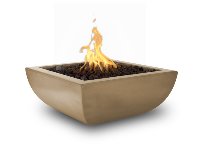 The Outdoor Plus Avalon Concrete Fire Bowl + Free Cover - The Fire Pit Collection