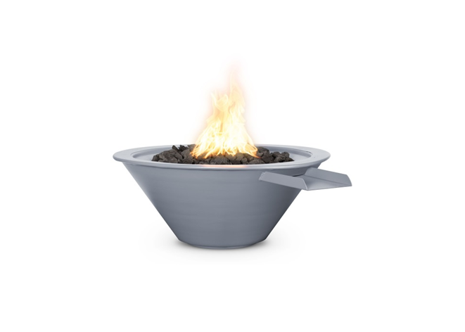 The Outdoor Plus Cazo Powdercoated Steel Fire & Water Bowl + Free Cover - The Fire Pit Collection