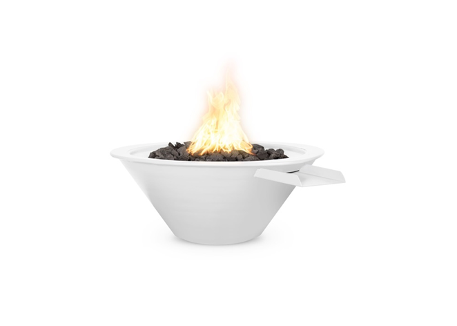 The Outdoor Plus Cazo Powdercoated Steel Fire & Water Bowl + Free Cover - The Fire Pit Collection