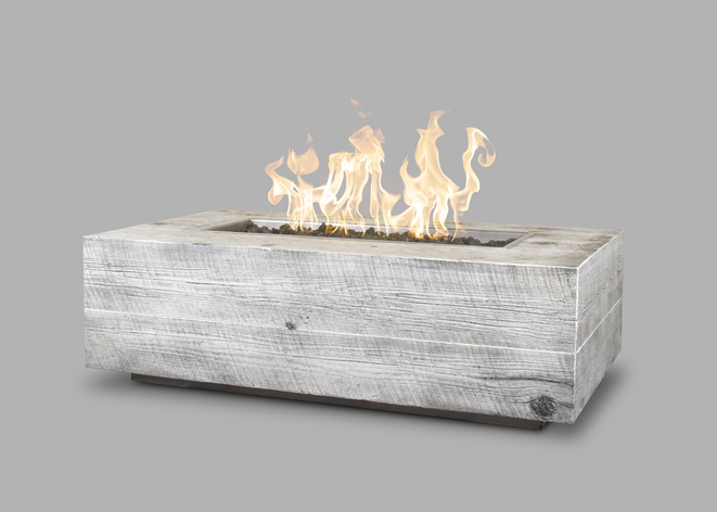 The Outdoor Plus Coronado Wood Grain Fire Pit + Free Cover - The Fire Pit Collection