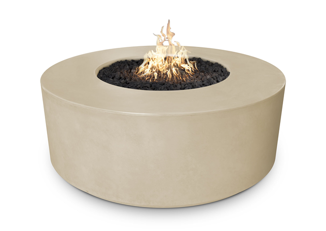 The Outdoor Plus 54" Florence Concrete Fire Pit + Free Cover - The Fire Pit Collection