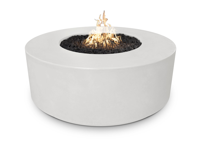 The Outdoor Plus 54" Florence Concrete Fire Pit + Free Cover - The Fire Pit Collection