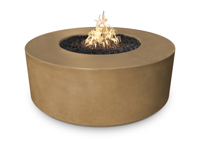 The Outdoor Plus 54" Florence Concrete Fire Pit + Free Cover - The Fire Pit Collection