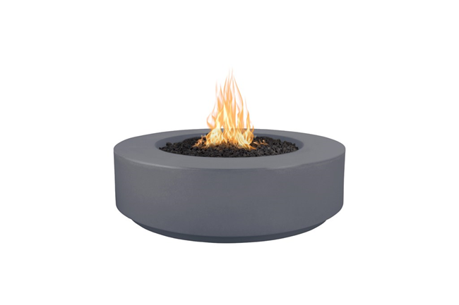 The Outdoor Plus 42" Florence Concrete Fire Pit / 12" Tall+ Free Cover - The Fire Pit Collection