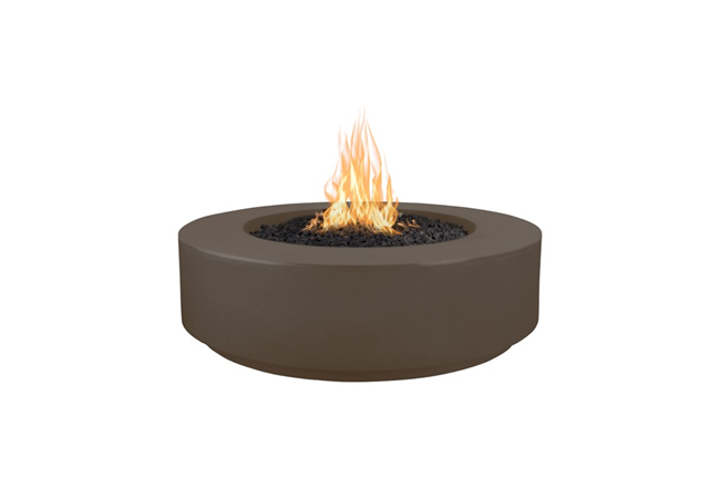 The Outdoor Plus 42" Florence Concrete Fire Pit / 12" Tall+ Free Cover - The Fire Pit Collection