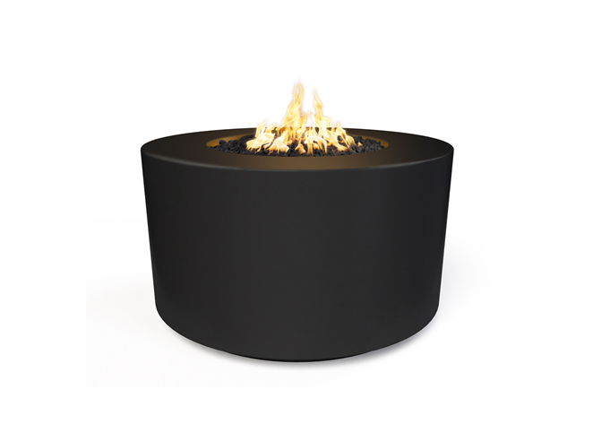 The Outdoor Plus 42" Florence Concrete Fire Table / 24" Tall + Free Cover - The Fire Pit Collection