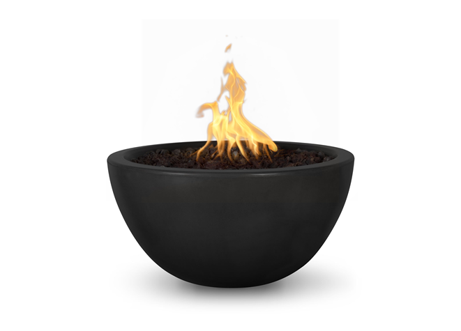 The Outdoor Plus Luna Concrete Fire Bowl + Free Cover - The Fire Pit Collection