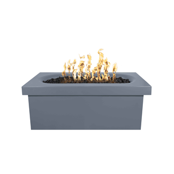 The Outdoor Plus Ramona Rectangular Concrete Fire Table + Free Cover - The Fire Pit Collection