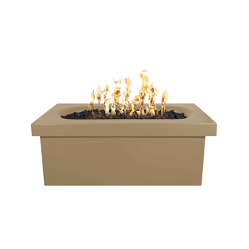 The Outdoor Plus Ramona Rectangular Concrete Fire Table + Free Cover - The Fire Pit Collection
