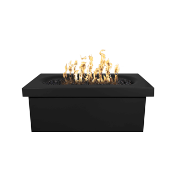 The Outdoor Plus Ramona Rectangular Concrete Fire Table + Free Cover - The Fire Pit Collection
