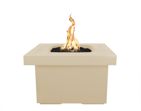 The Outdoor Plus Ramona Square Concrete Fire Table + Free Cover - The Fire Pit Collection