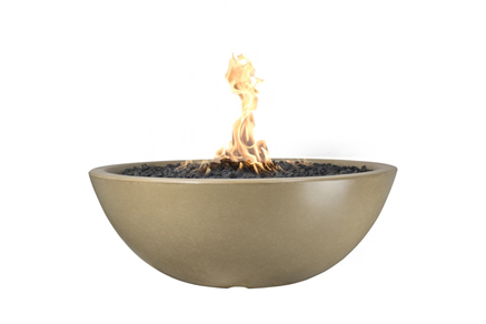 The Outdoor Plus Sedona Concrete Fire Pit + Free Cover - The Fire Pit Collection