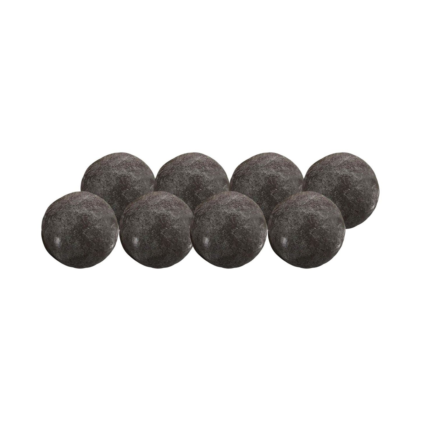 Modern Flames 4” Cannon Ball, 8 piece set - Black