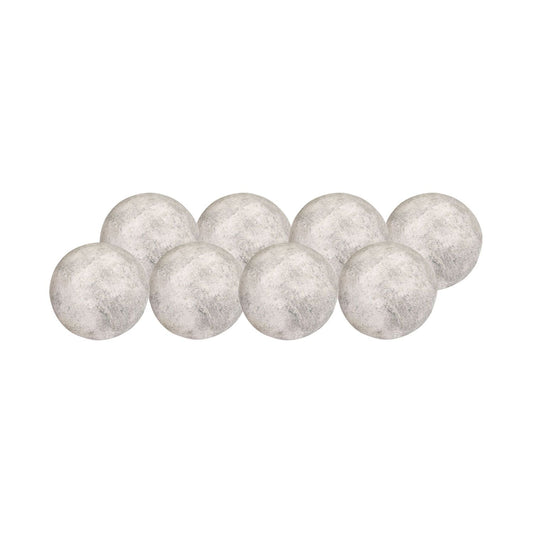 Modern Flames 4” Cannon Ball, 8 piece set - Silver