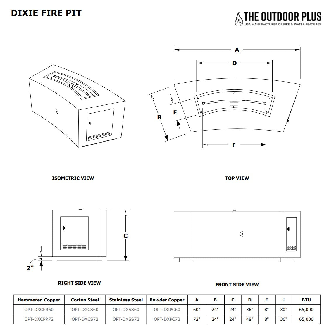 The Outdoor Plus Dixie Fire Pit