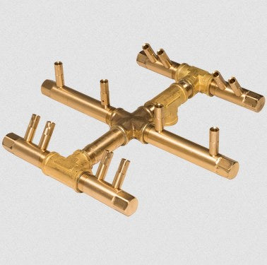 Warming Trends Crossfire 120K BTU 11" x 10" Circular Tree-Style Brass Burner