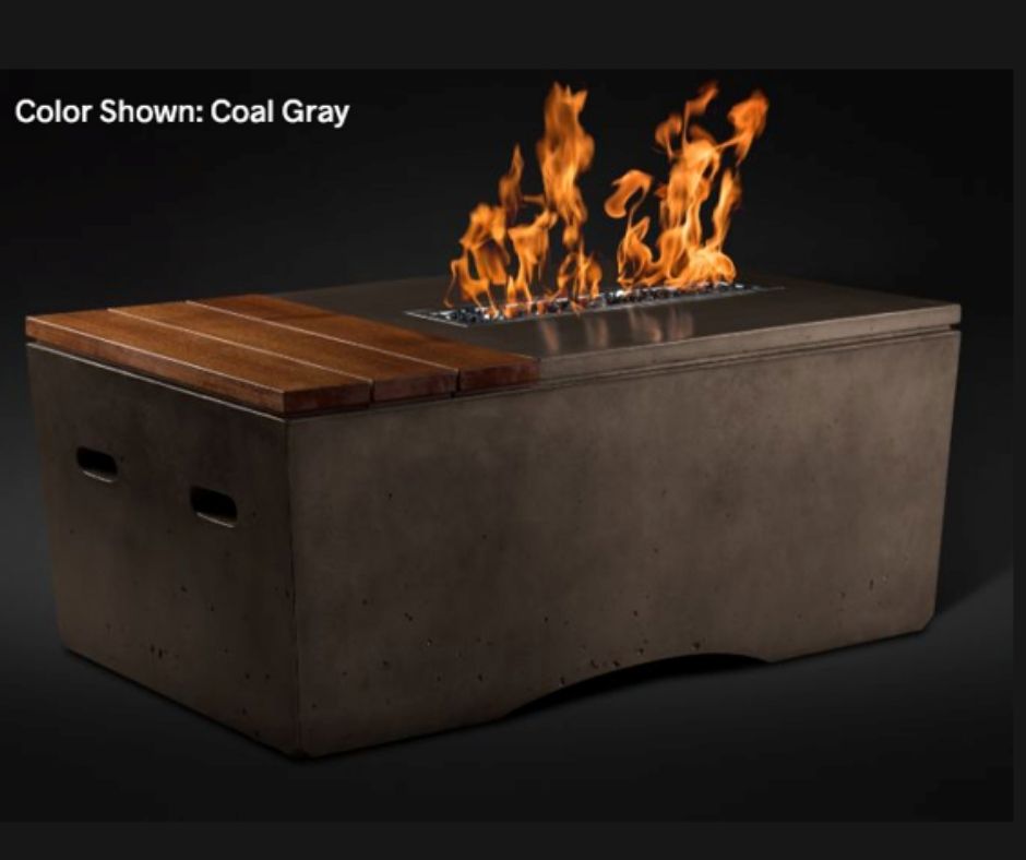 Oasis Fire Table 48" with Match Ignition System by Slick Rock Concrete