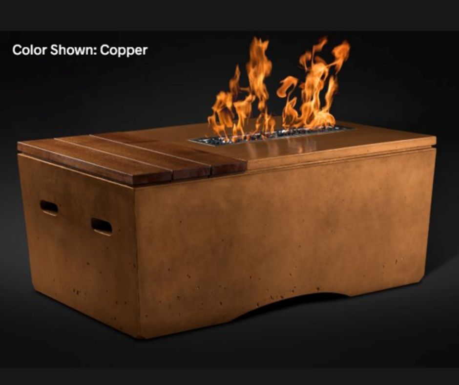 Oasis Fire Table 48" with Electronic Ignition System by Slick Rock Concrete