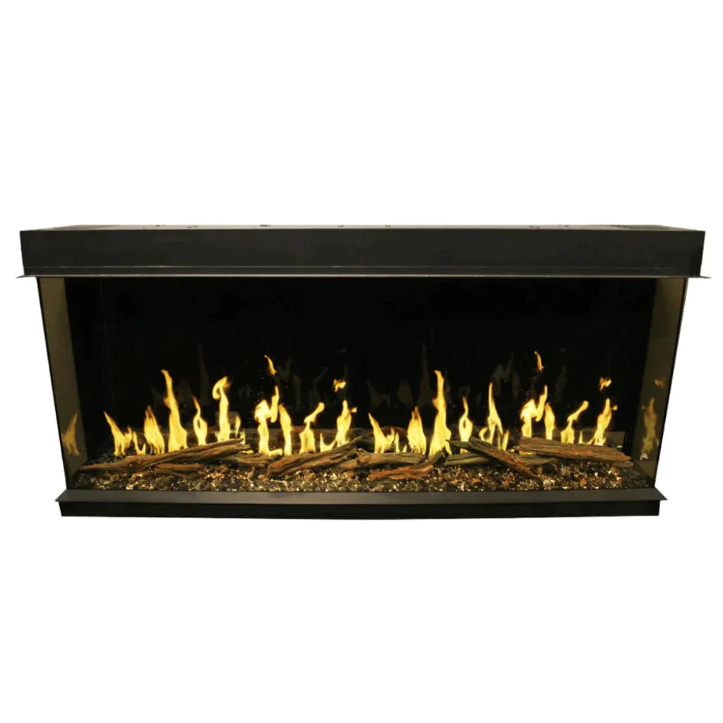 Modern Flames Orion 76" Slim Heliovision Fireplace (6" Deep - 15" Viewing)