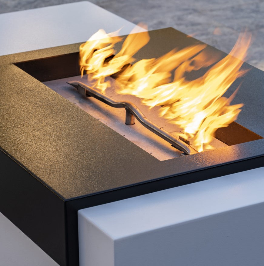 The Outdoor Plus Moonstone Fire Pit  / Black & White Collection + Free Cover