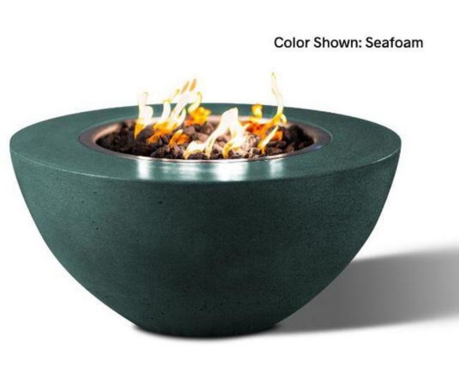 Oasis 34" Round Fire Bowl with Match Ignition System by Slick Rock Concrete