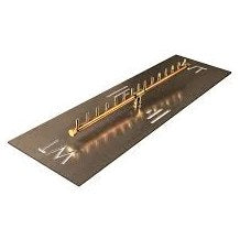 Warming Trends Crossfire 150K BTU 30" Linear Brass Burner + 38” x 8” Plate