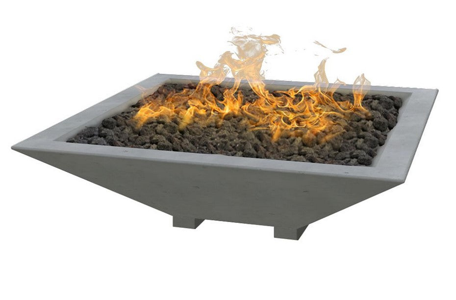 Oblique Square Fire Bowl with Electronic Ignition by Fire by Design - Free Cover