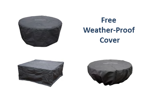 The Outdoor Plus Sedona Powdercoated Steel Fire & Water Bowl + Free Cover