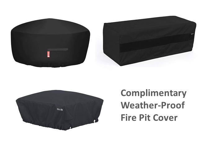 The Outdoor Plus 48" x 48" x 16" Ready-to-Finish Square Gas Fire Pit Kit + Free Cover - The Fire Pit Collection