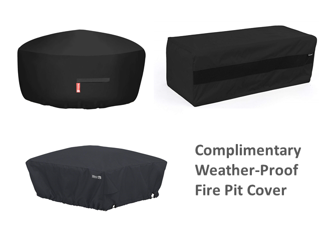 The Outdoor Plus 84" x 16" Ready-to-Finish Round Gas Fire Table Kit + Free Cover - The Fire Pit Collection