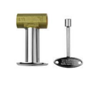 The Outdoor Plus 1/2" Adjustable Flow Brass Key Valve - The Fire Pit Collection
