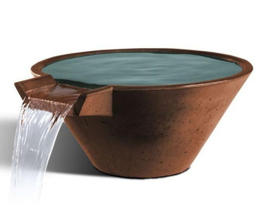 Cascade Conical Water Bowl by Slick Rock Concrete