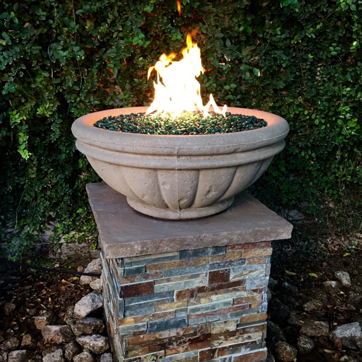 Tuscany Fire Bowl with Electronic Ignition - Free Cover by Fire by Design