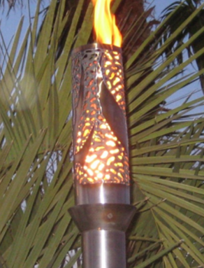Fire by Design Bird of Paradise Automated Gas Tiki Torch + Free Cover - The Fire Pit Collection