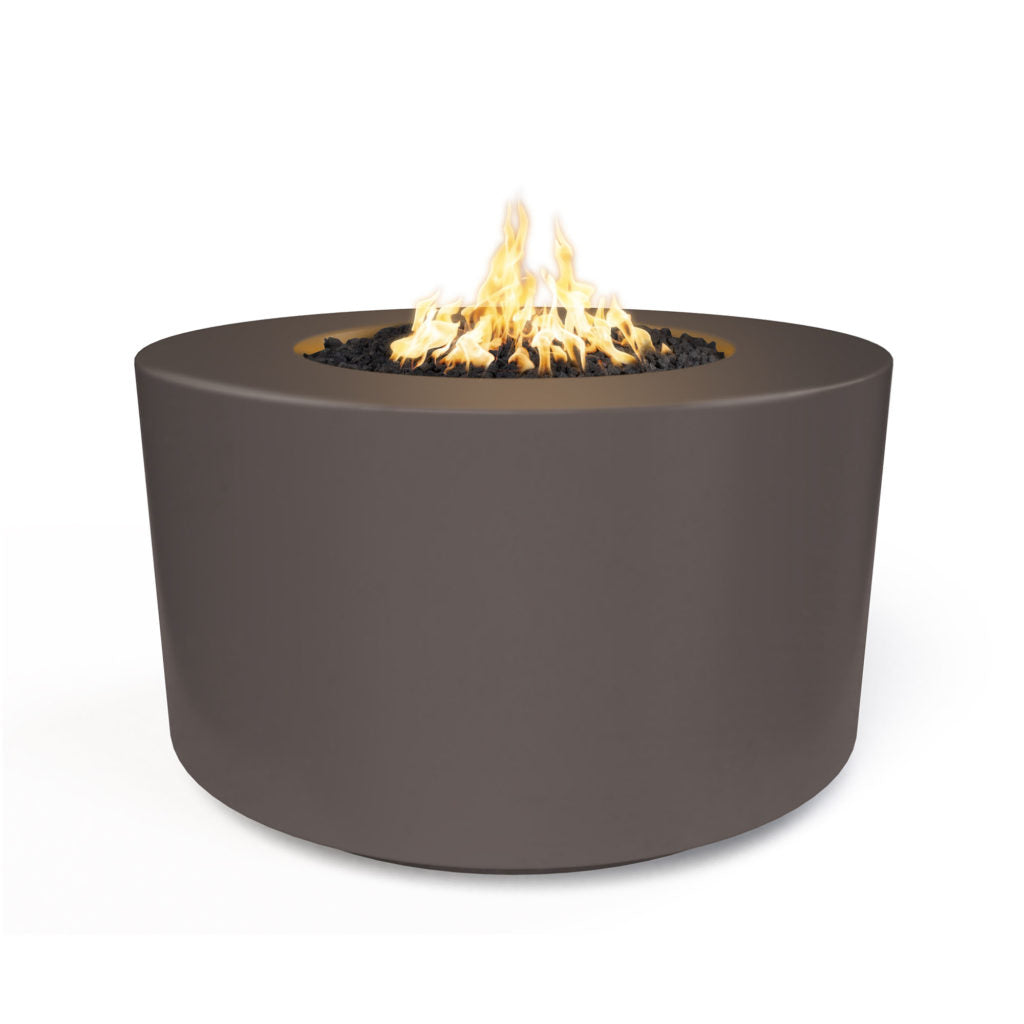 The Outdoor Plus 42" Florence Concrete Fire Pit - 24" Tall + Free Cover