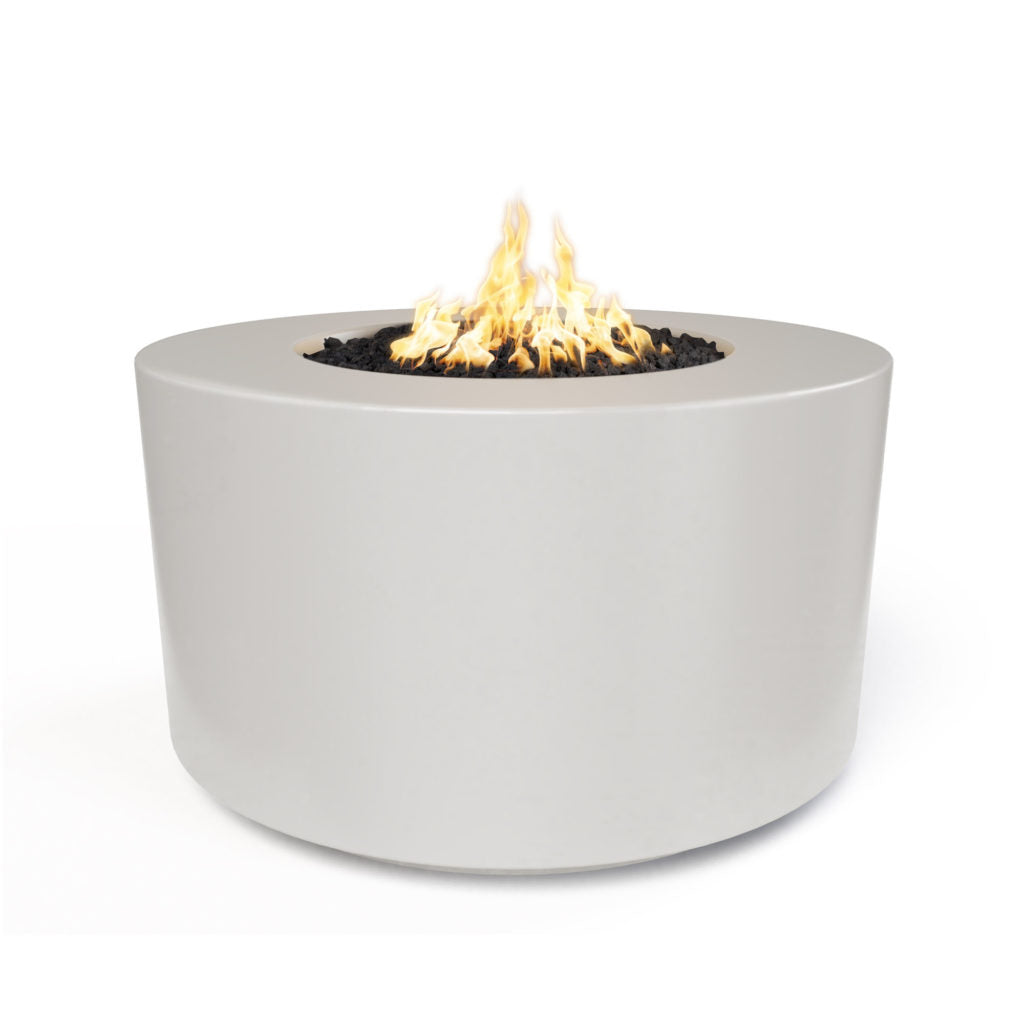 The Outdoor Plus 42" Florence Concrete Fire Pit - 24" Tall + Free Cover
